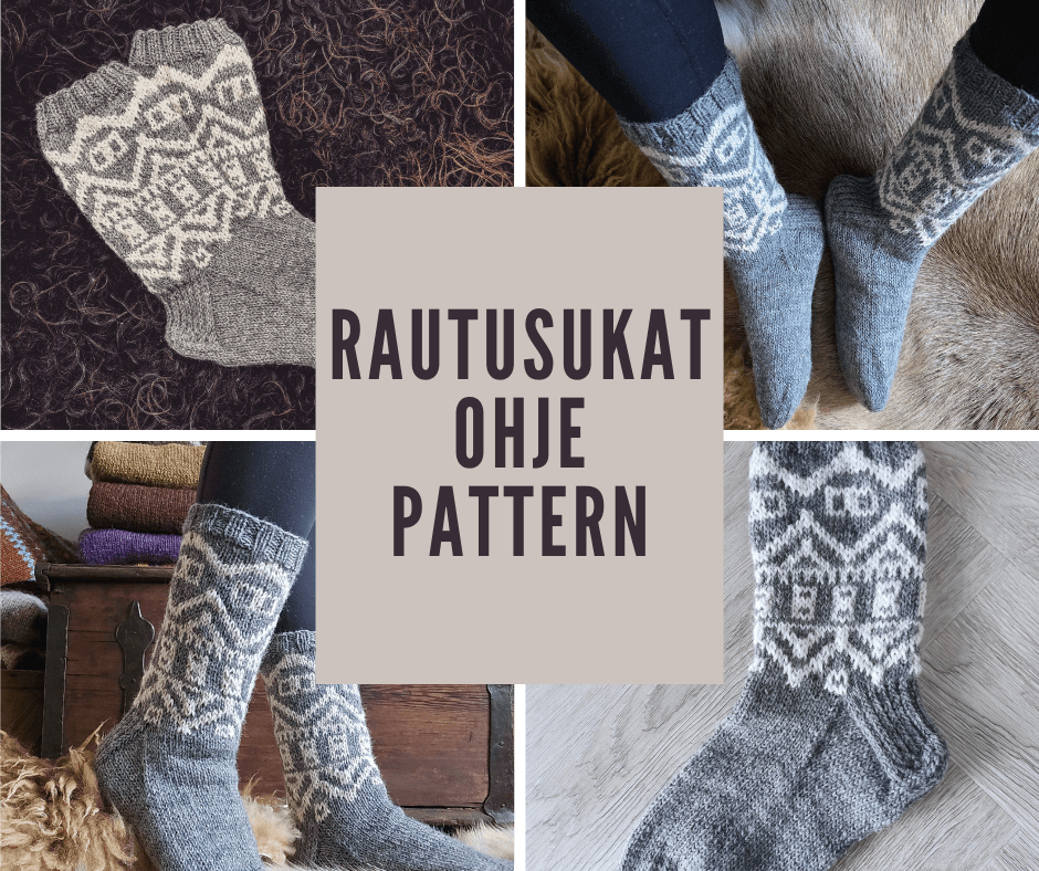 Rautusukat Ohje FI Villahullu Rautusukat Ohje FI Villahullu