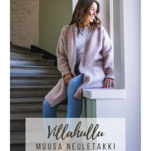 Muusa neuletakki ohje / pattern (FI, EN, US)