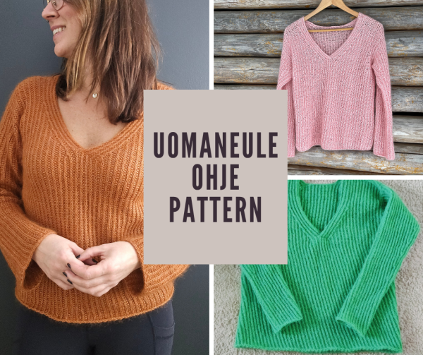 Uomaneule ohje / pattern (FI) English pattern coming up